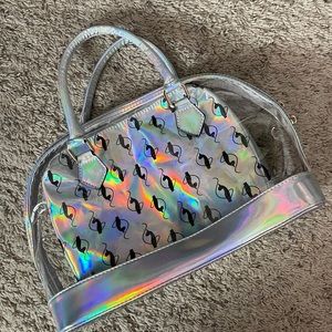 Baby Phat y2k early 2000s holographic silver purse